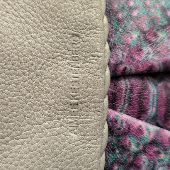 Aimee Kestenberg Beige and Purple Satchel - Picture 2 of 16